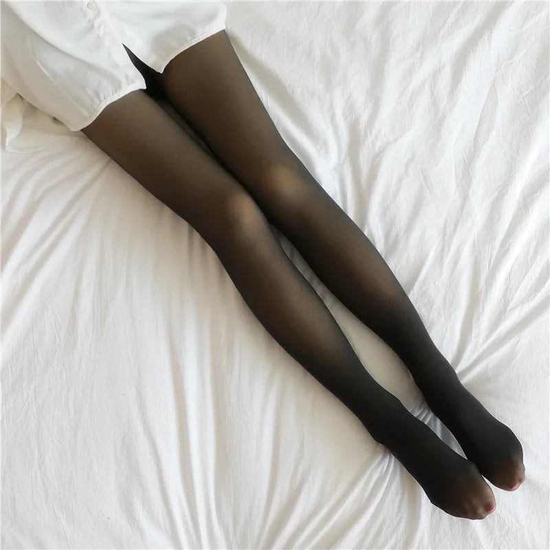 Women's Thermal Fleece Leggings - Warm, Elastic, High Waist Tights-The Yellow Prime