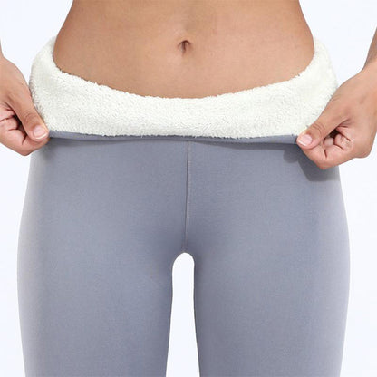 Women's Thermal Fleece Lined Leggings for Winter Layering in Black, Gray, Navy-The Yellow Prime