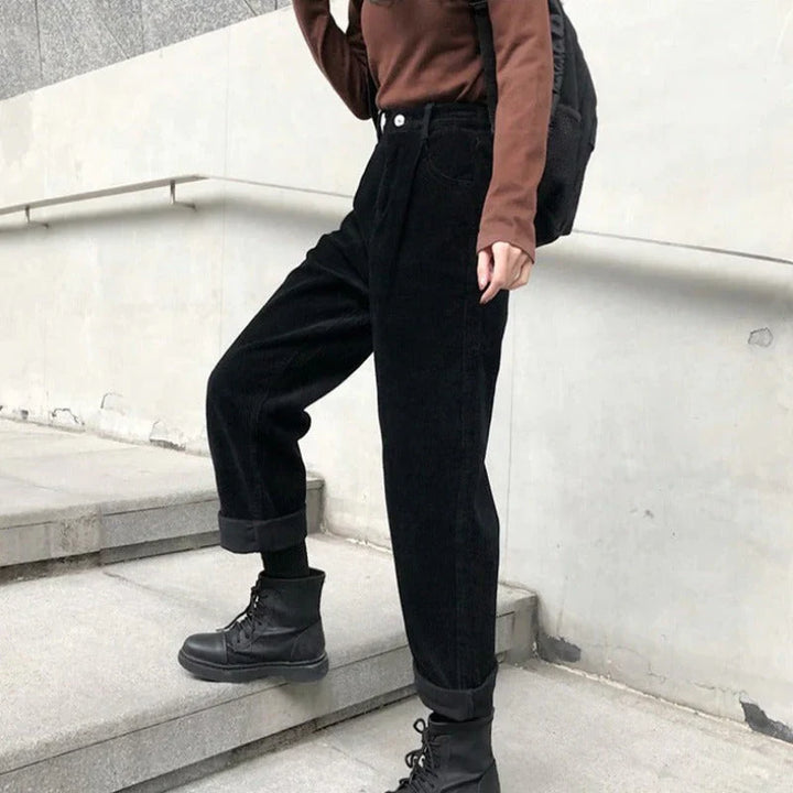 Women's Stylish Corduroy Pants-The Yellow Prime