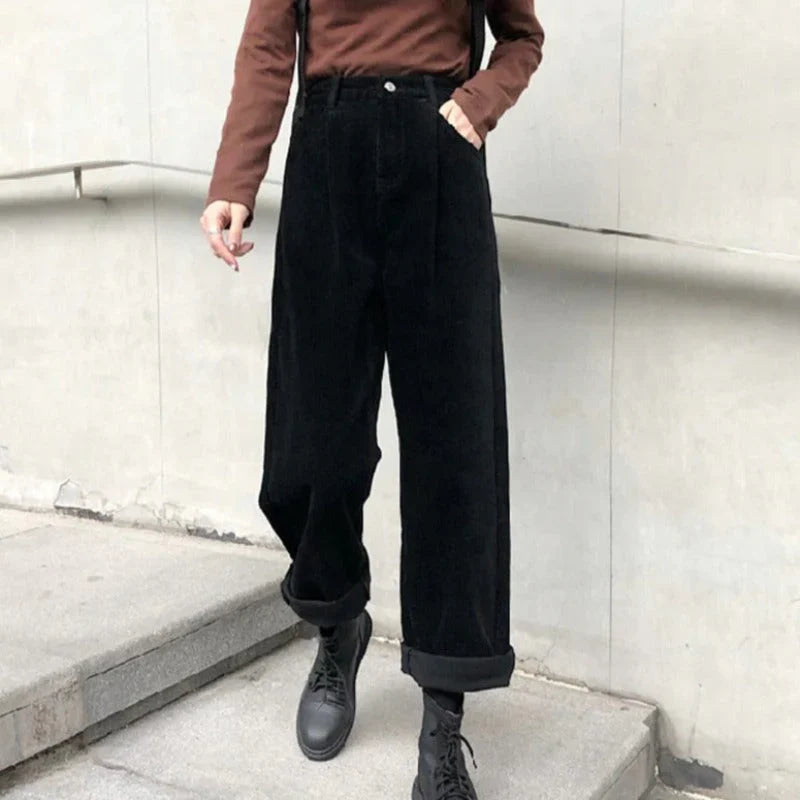 Women's Stylish Corduroy Pants-The Yellow Prime