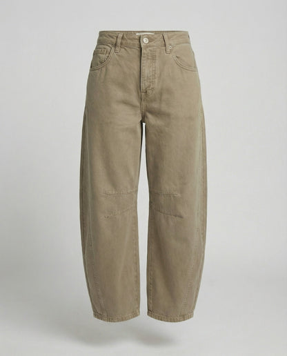 Women's Trendy Wide-Leg Denim Trousers-The Yellow Prime