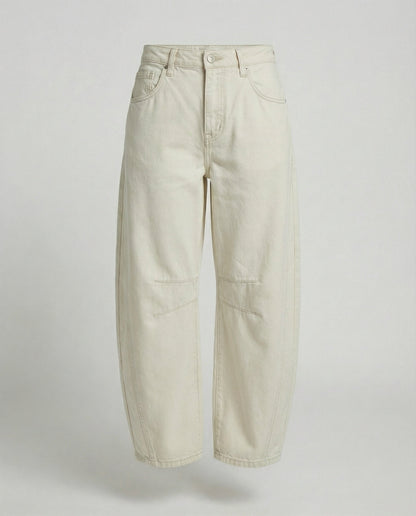 Women's Trendy Wide-Leg Denim Trousers-The Yellow Prime