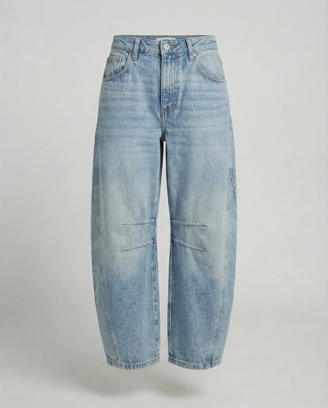 Women's Trendy Wide-Leg Denim Trousers-The Yellow Prime