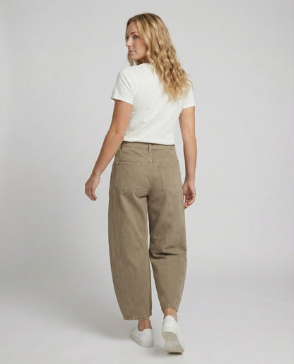 Women's Trendy Wide-Leg Denim Trousers-The Yellow Prime