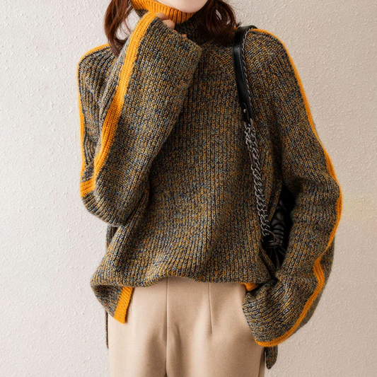 Women's Turtleneck Sweater - Cozy & Stylish Knit-The Yellow Prime