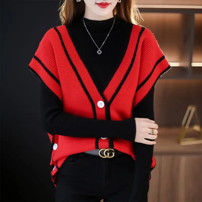 Women's V-Neck Contour Cardigan-The Yellow Prime