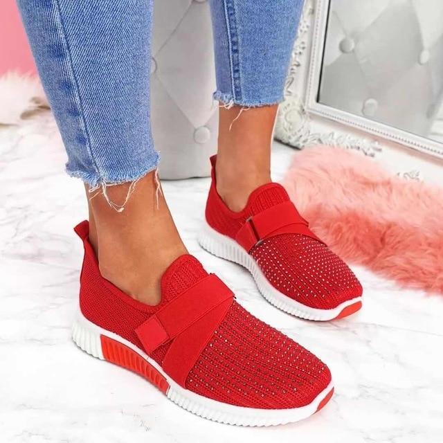 Women's Velcro Slip-On Sneakers | Enhance Walking Comfort!-The Yellow Prime