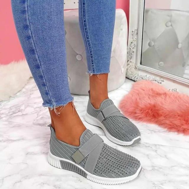 Women's Velcro Slip-On Sneakers | Enhance Walking Comfort!-The Yellow Prime