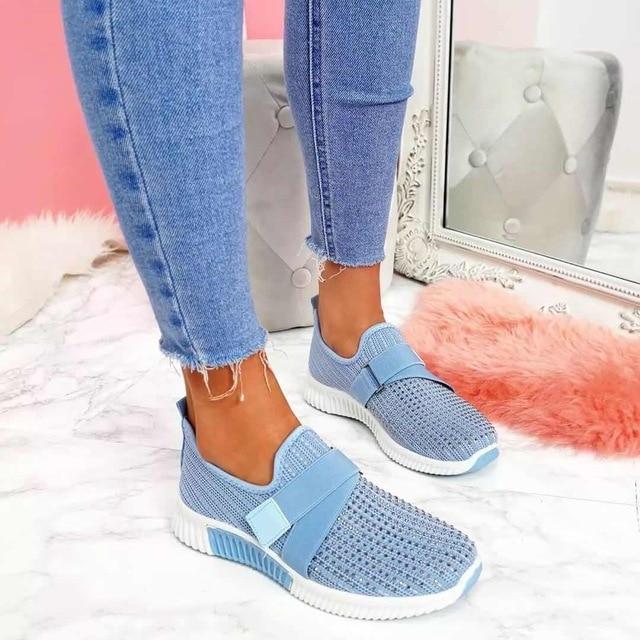 Women's Velcro Slip-On Sneakers | Enhance Walking Comfort!-The Yellow Prime