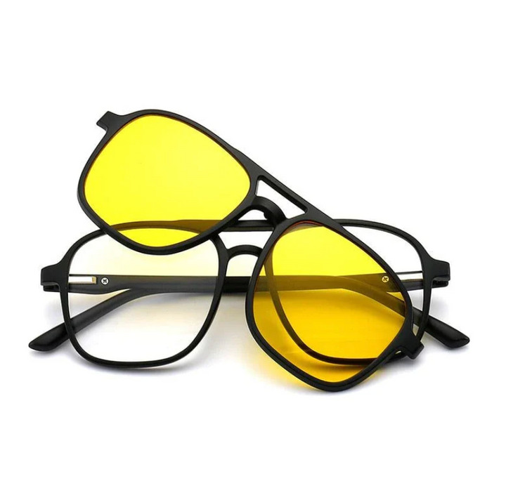 Women's Versatile Sunglasses – 6-in-1 Design, UV400 Protection-The Yellow Prime
