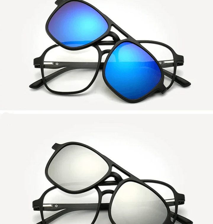 Women's Versatile Sunglasses – 6-in-1 Design, UV400 Protection-The Yellow Prime