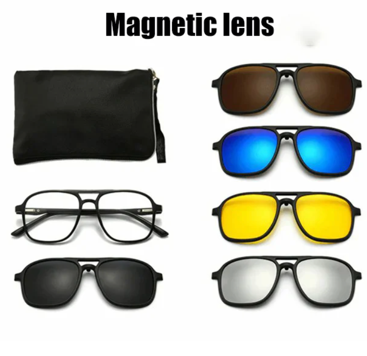 Women's Versatile Sunglasses – 6-in-1 Design, UV400 Protection-The Yellow Prime