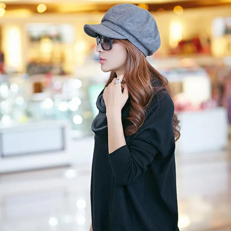 Women's Vintage Balloon Hat for Stylish Winter Comfort-The Yellow Prime