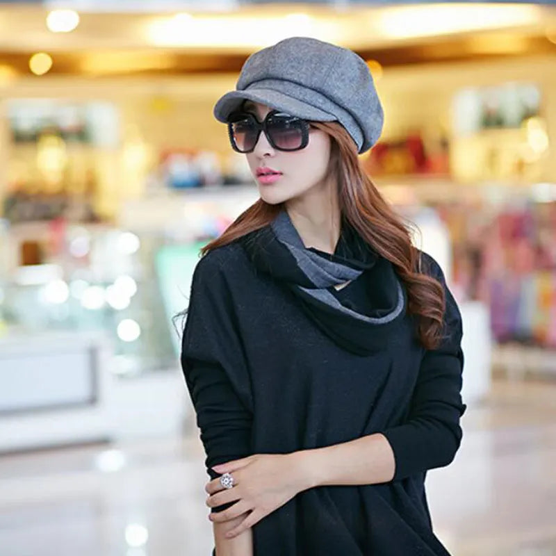 Women's Vintage Balloon Hat for Stylish Winter Comfort-The Yellow Prime