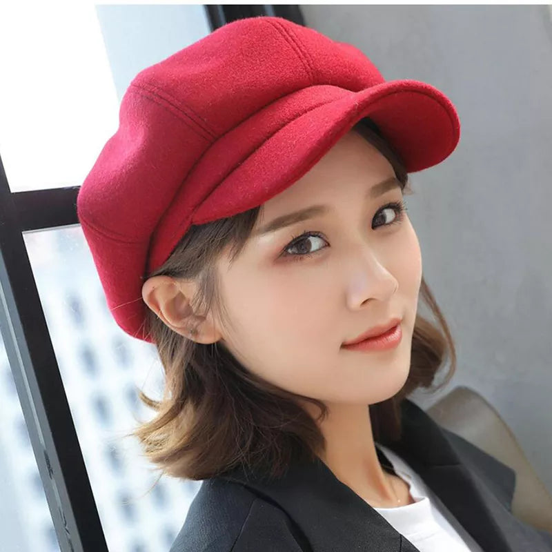 Women's Vintage Balloon Hat for Stylish Winter Comfort-The Yellow Prime