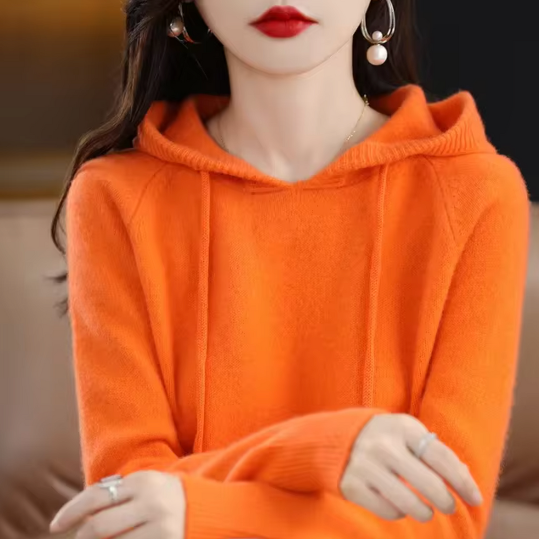Women's Warm Cozy Knit Hoodie - Soft, Relaxed Fit-The Yellow Prime