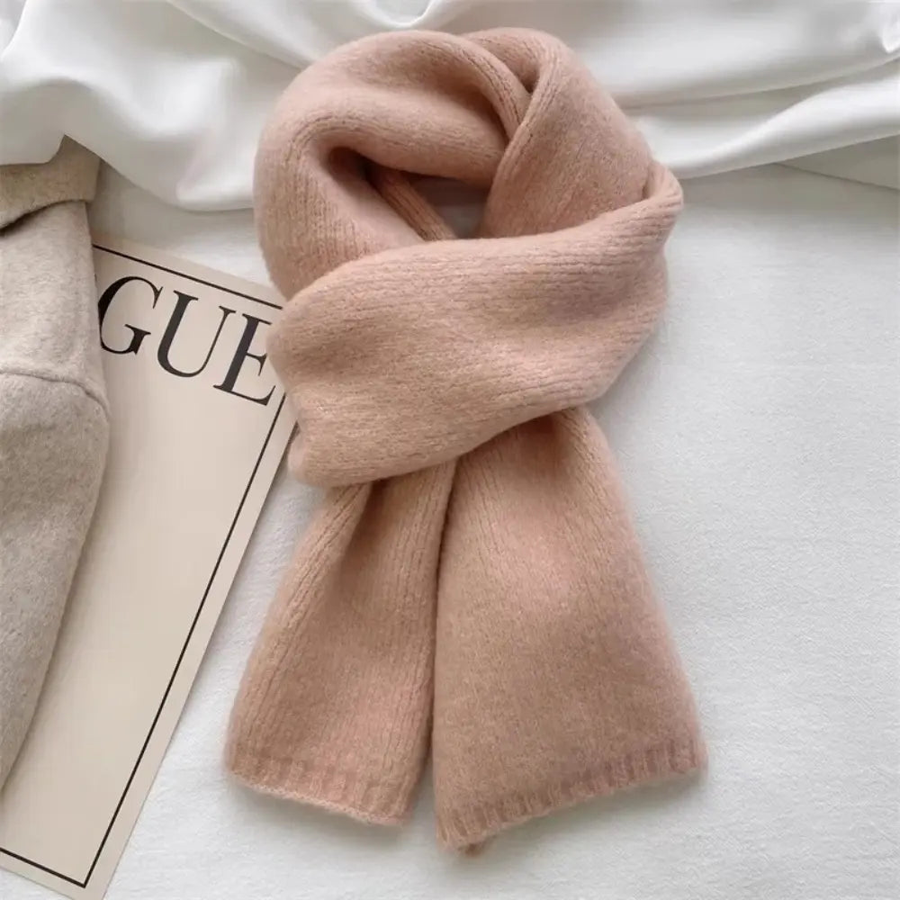Women's Warm Cozy Long Brushed Wool Scarf for Winter-The Yellow Prime