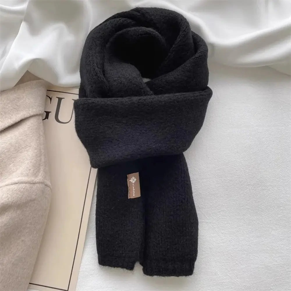 Women's Warm Cozy Long Brushed Wool Scarf for Winter-The Yellow Prime
