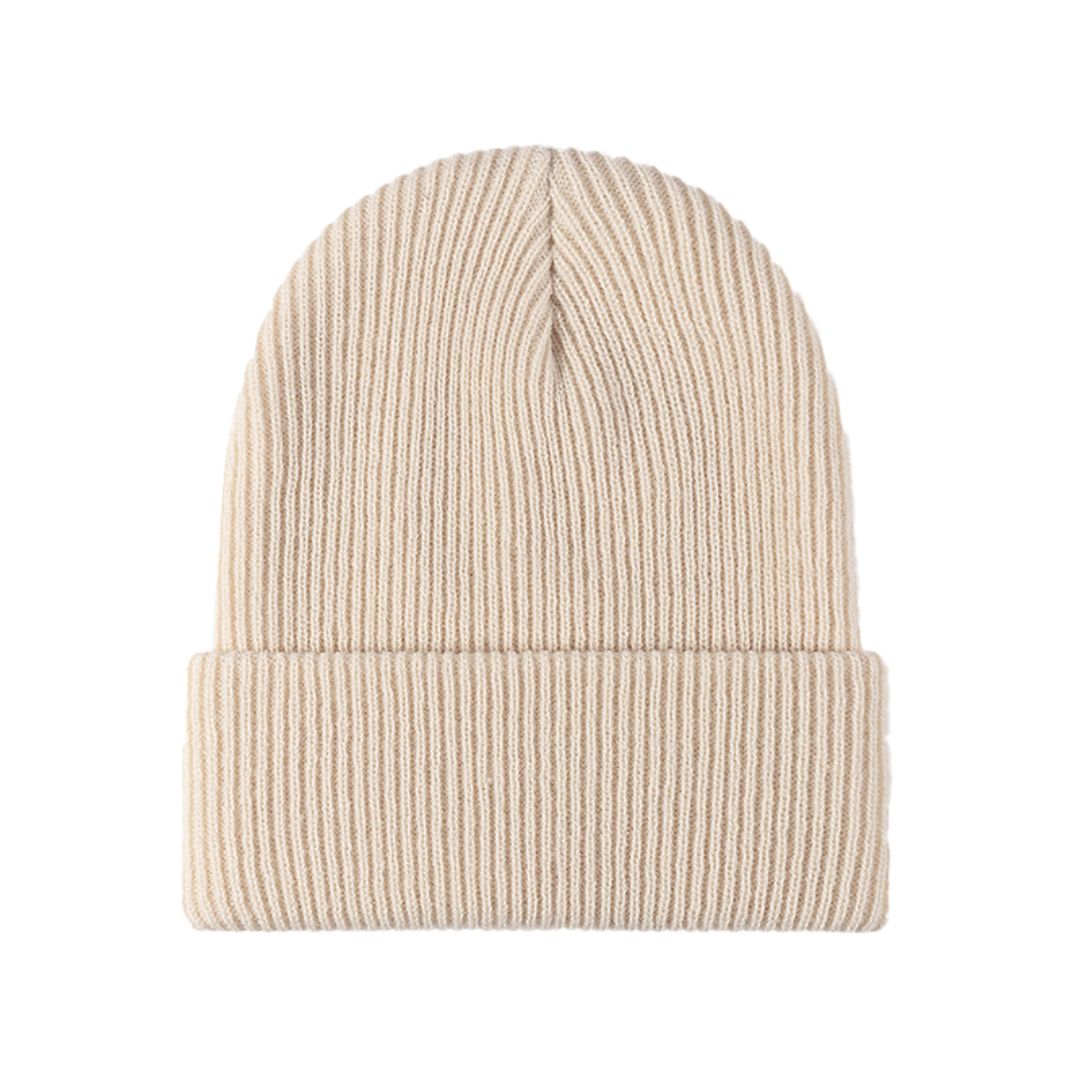 Women's Warm Versatile Beanie - Folded Cuff Ribbed Knit Winter Hat-The Yellow Prime