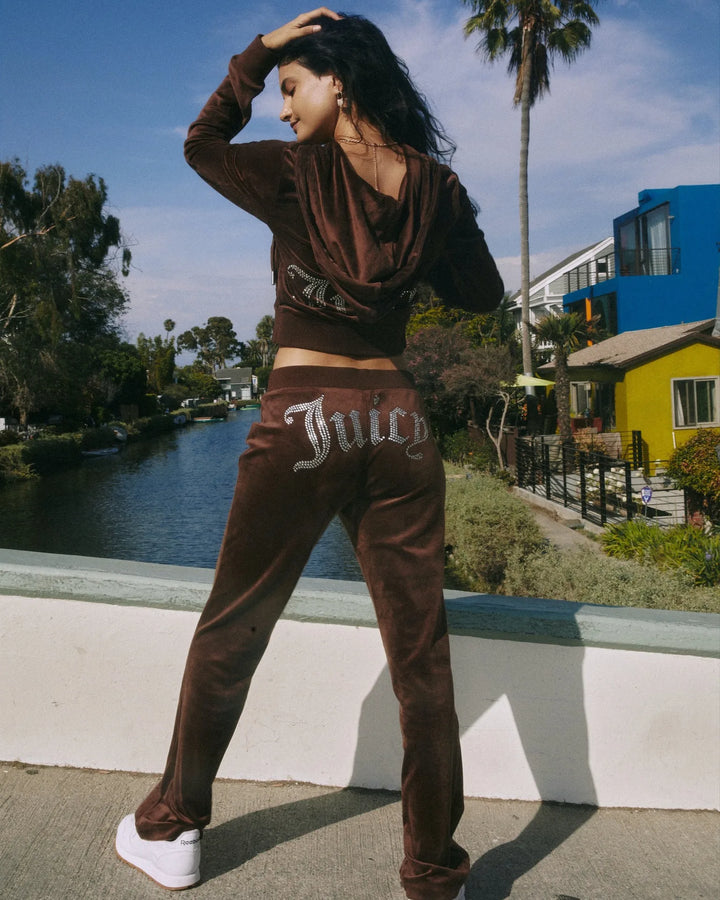 Women's Y2K Hooded Two-Piece Jogging Set for Fall and Winter-The Yellow Prime