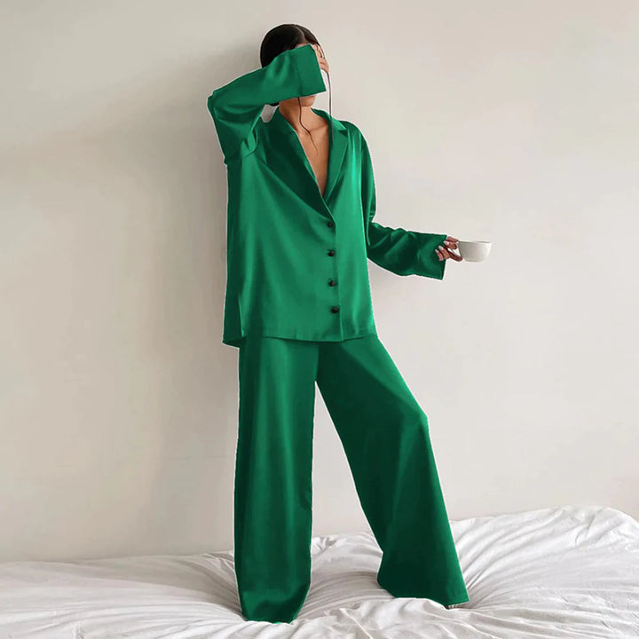 Women's breathable pajama set – silky, hypoallergenic for comfort-The Yellow Prime