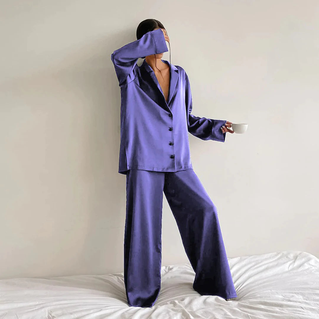 Women's breathable pajama set – silky, hypoallergenic for comfort-The Yellow Prime