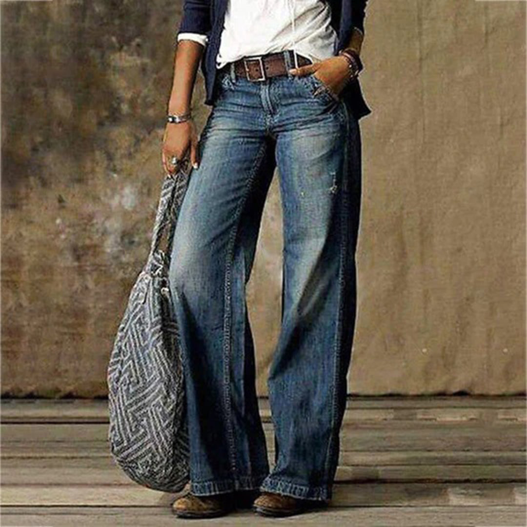 Women's breathable wide-leg trousers – tailored fit for office and casual-The Yellow Prime