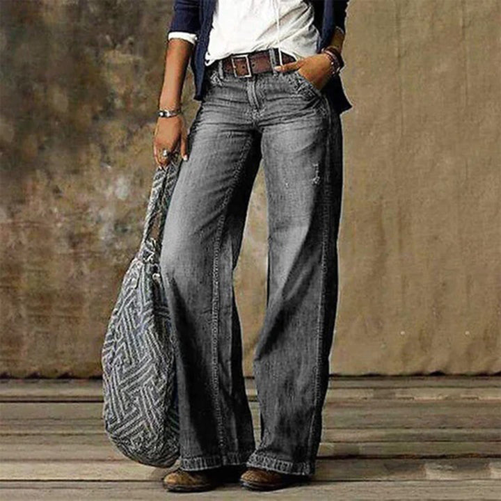 Women's breathable wide-leg trousers – tailored fit for office and casual-The Yellow Prime