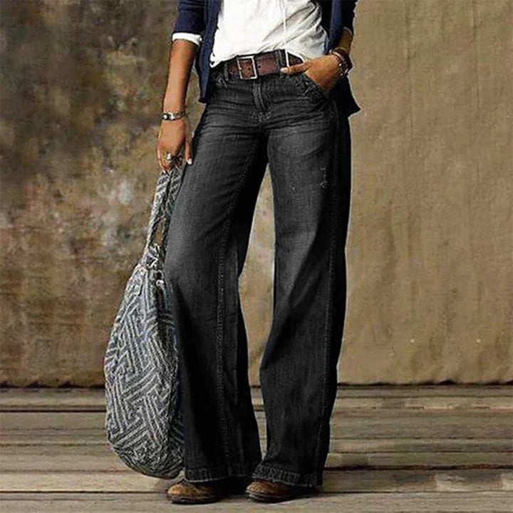 Women's breathable wide-leg trousers – tailored fit for office and casual-The Yellow Prime