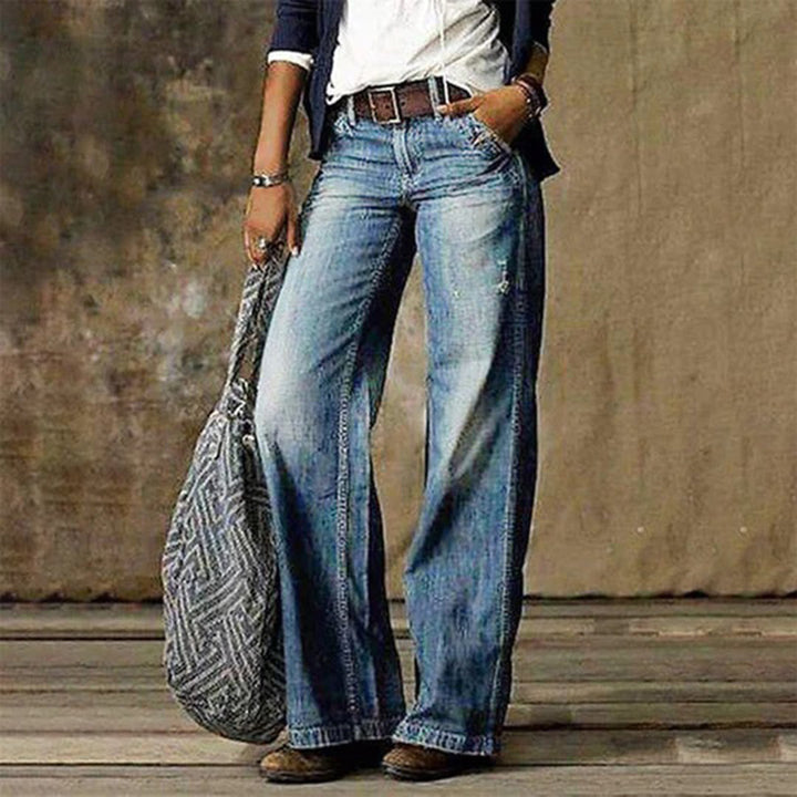 Women's breathable wide-leg trousers – tailored fit for office and casual-The Yellow Prime
