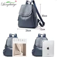 Women's durable leather backpack – structured design for work and daily use-The Yellow Prime