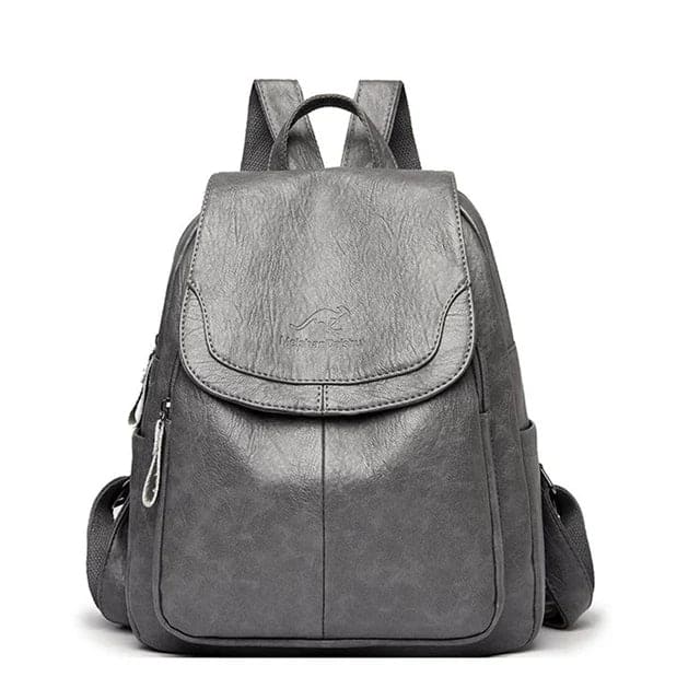 Women's durable leather backpack – structured design for work and daily use-The Yellow Prime