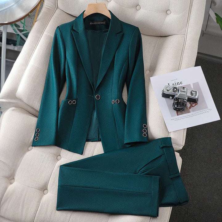 Women's versatile blazer – classic cut, high-quality fabric for events-The Yellow Prime