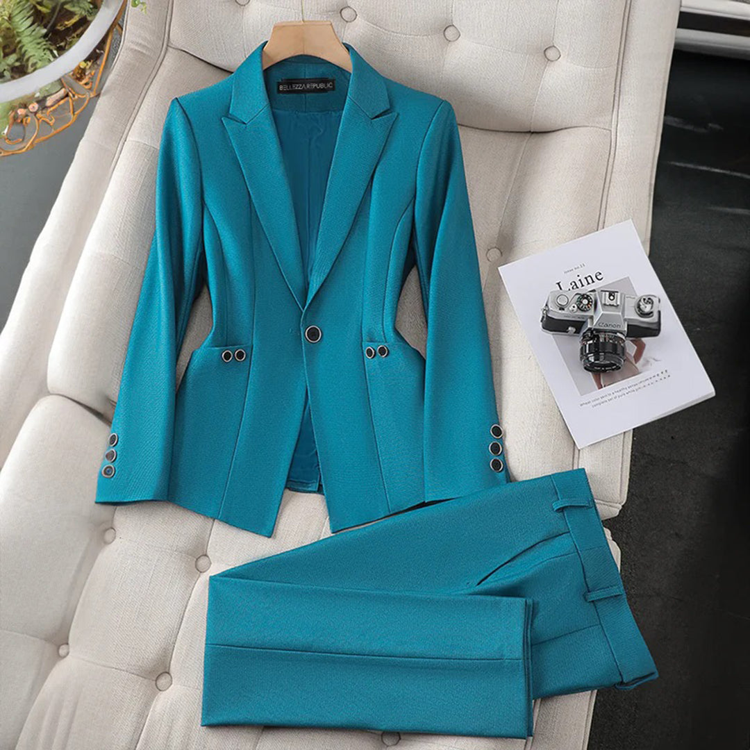Women's versatile blazer – classic cut, high-quality fabric for events-The Yellow Prime