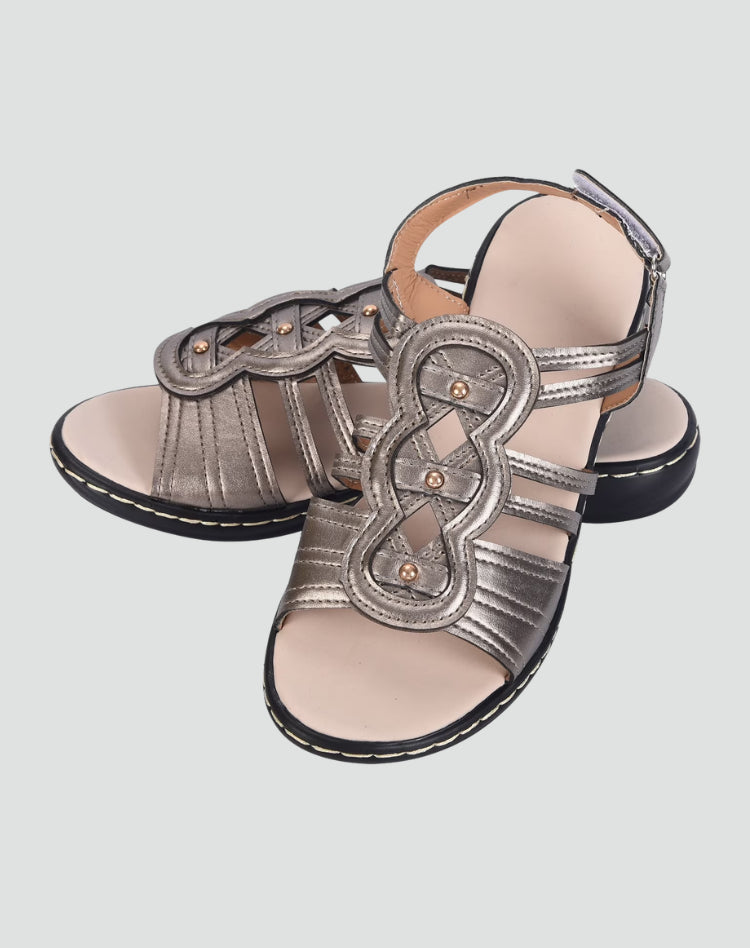 Women's Cushioned Footbed Hook-and-Loop Sandals for Comfort