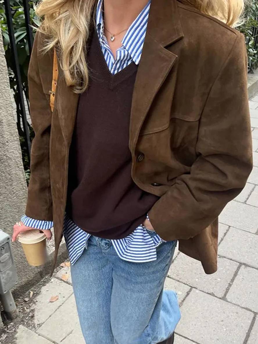 Women's Casual Lapel Jacket – Timeless Everyday Style