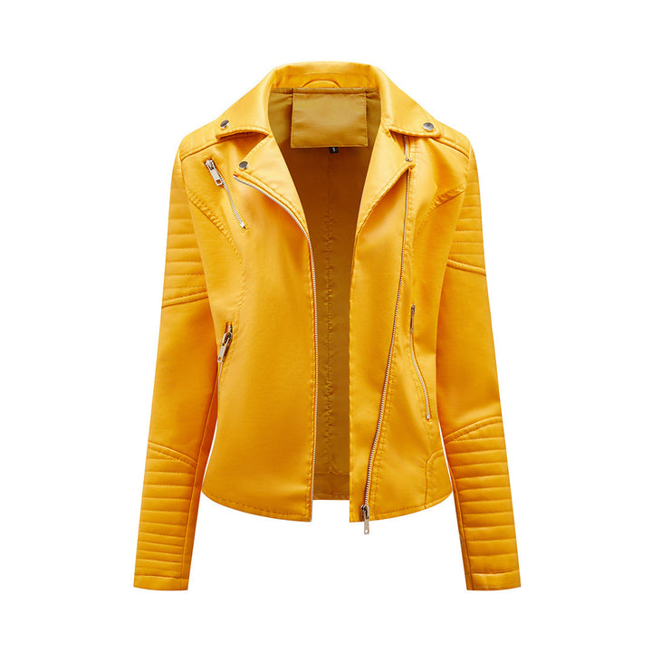 Women's Leather Biker Jacket
