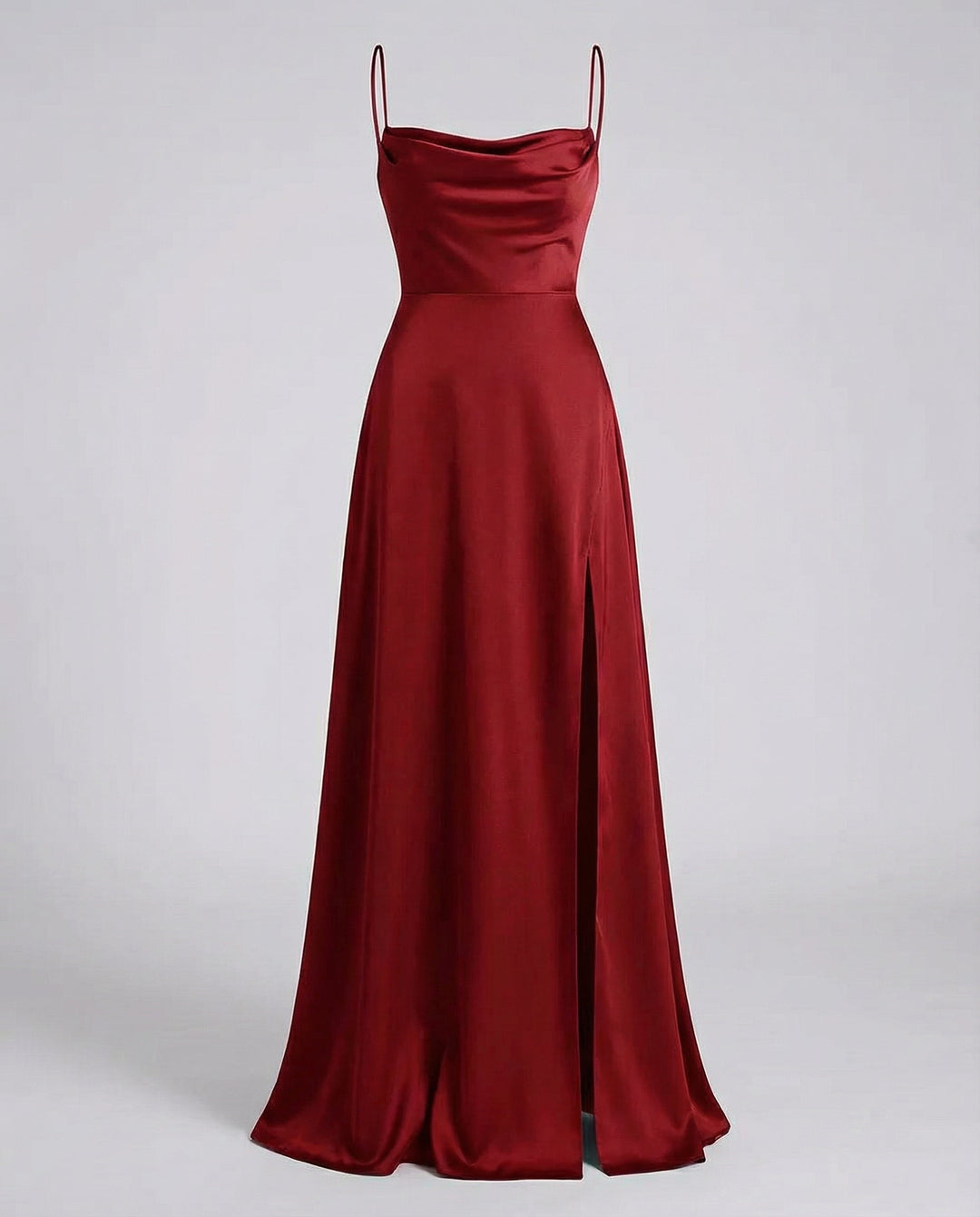 Women's Elegant Silk Maxi Dress with Flowing Cut-The Yellow Prime