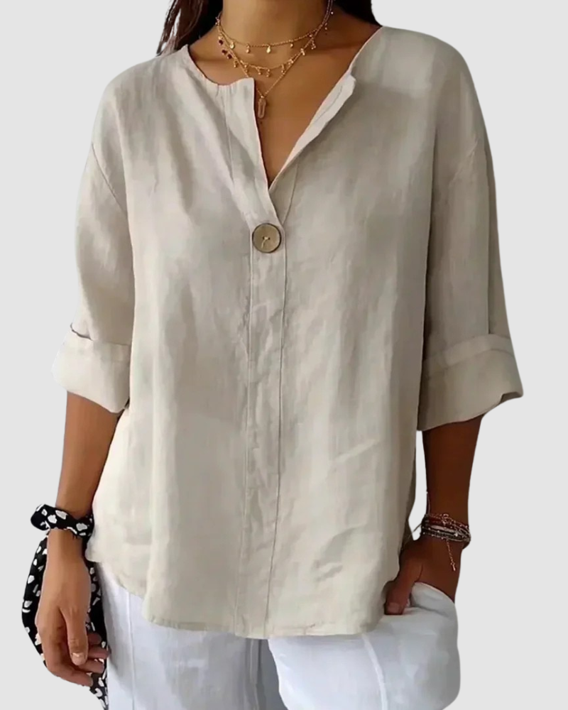 Nona | Women's Classic Blouse-The Yellow Prime