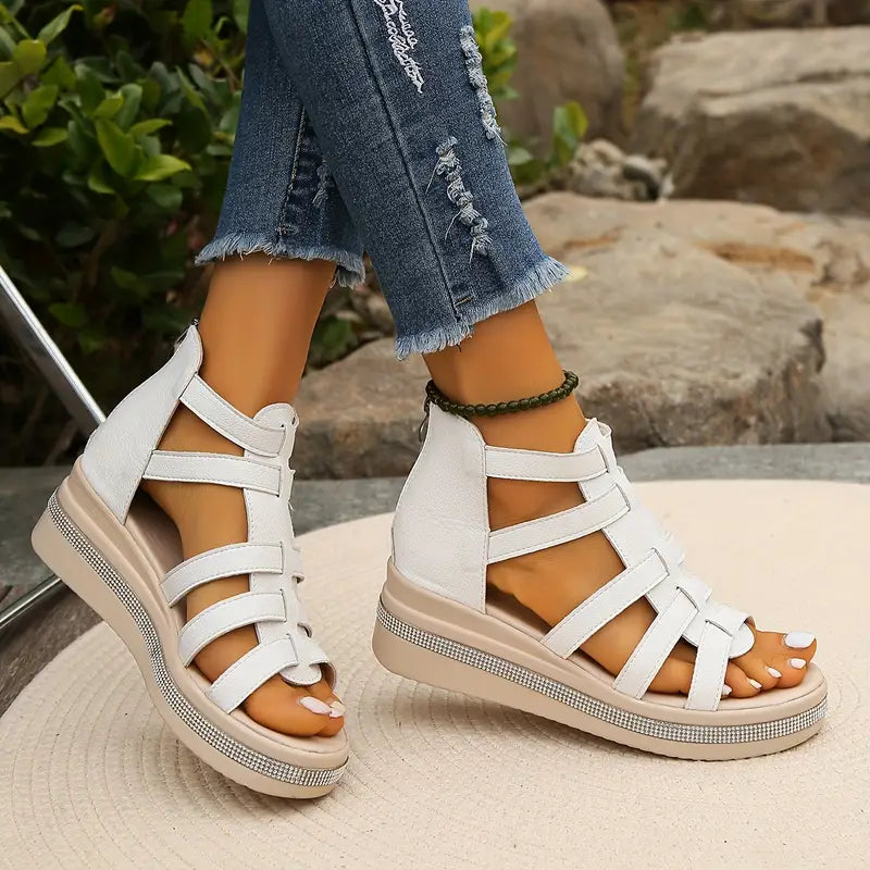Agnes | Women's Multi-Strap Platform Sandals-The Yellow Prime