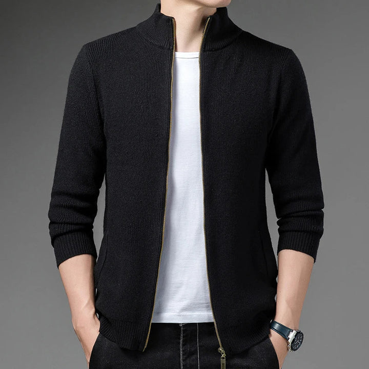 Cardigan classique d’automne pour homme, confortable et en maille