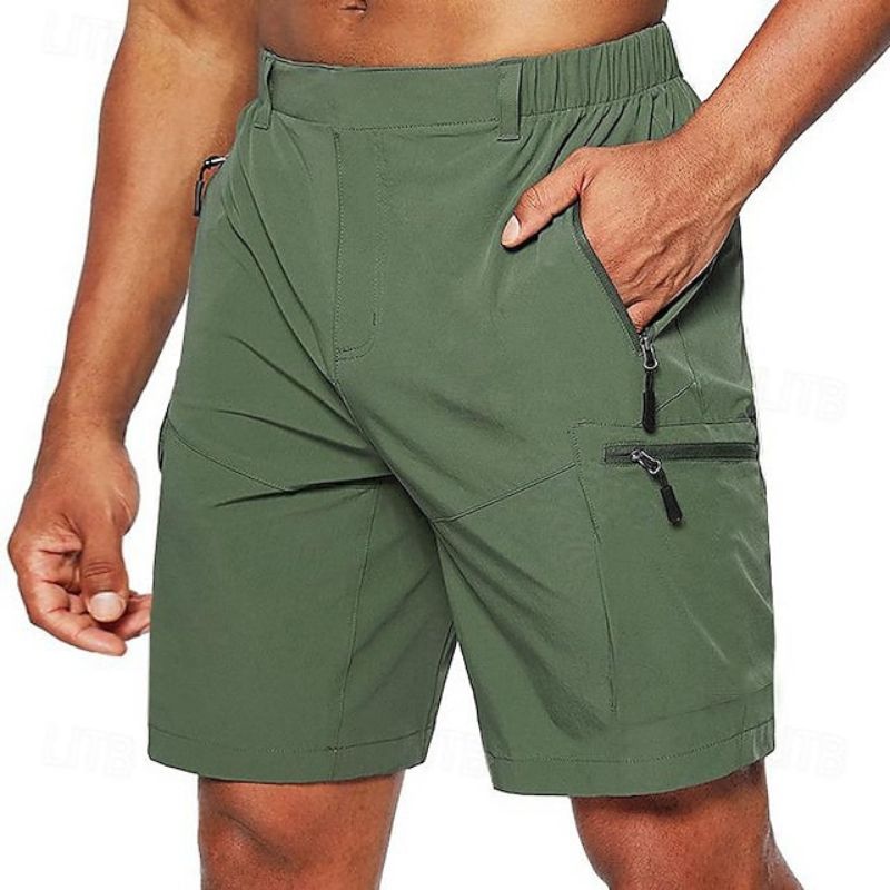 Adventurous Men's Lightweight Breathable Cargo Shorts for Summer-The Yellow Prime