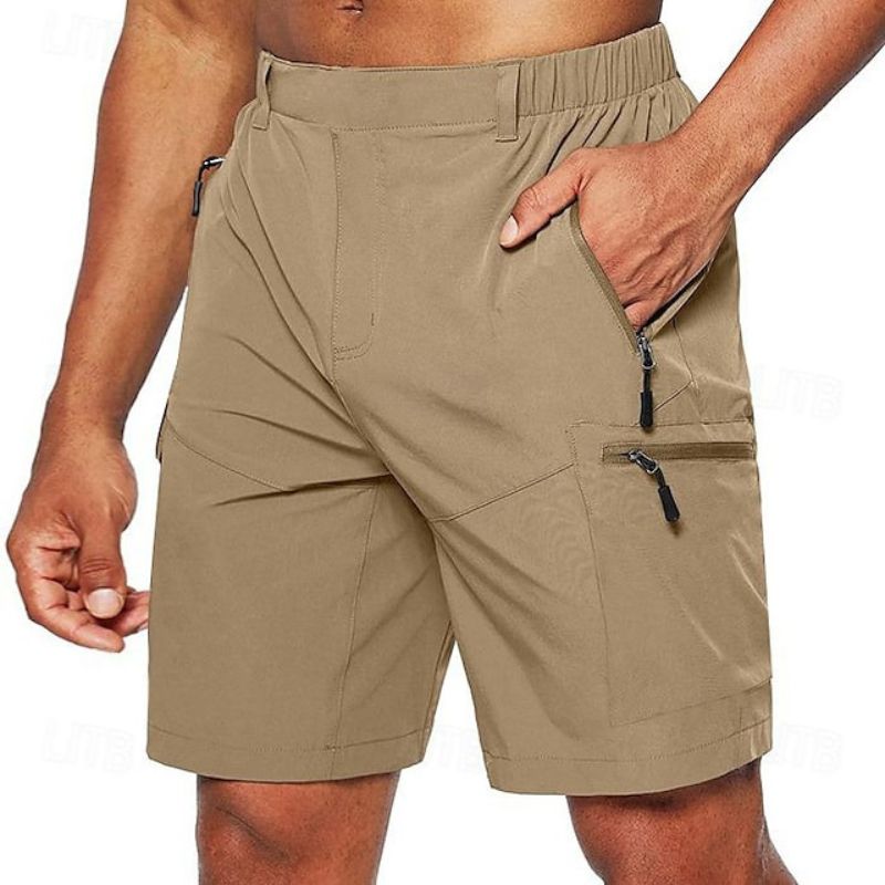 Adventurous Men's Lightweight Breathable Cargo Shorts for Summer-The Yellow Prime