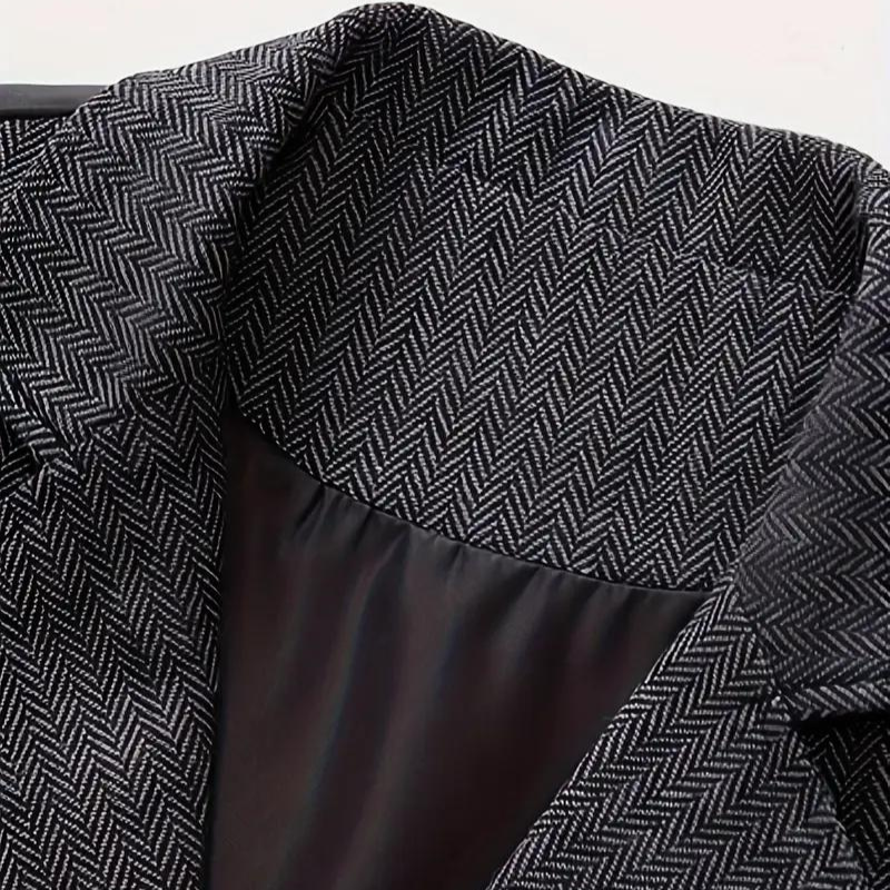 Men's Draped Notch-Lapel Curated Overcoat