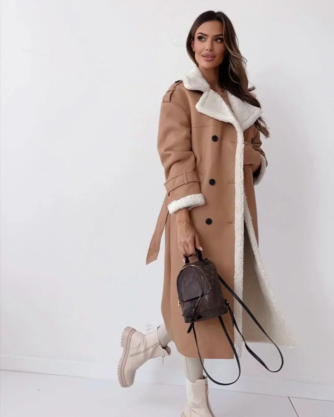 Women's Double-Breasted Chic Understated Trench Coat