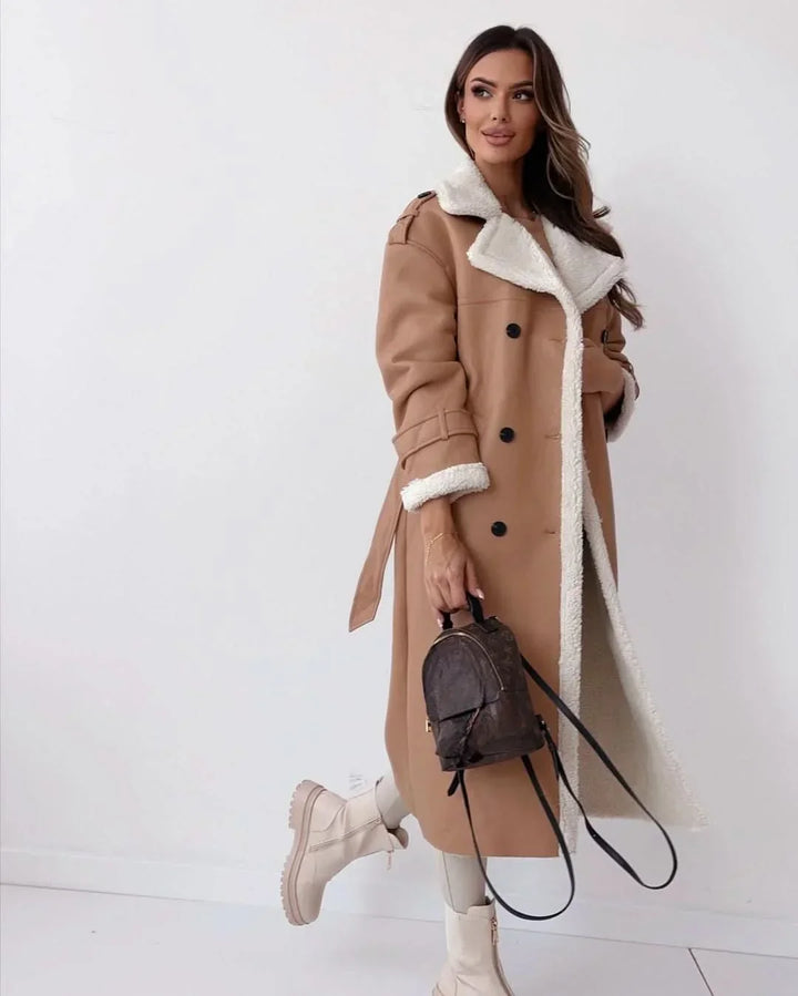 Women's Double-Breasted Chic Understated Trench Coat