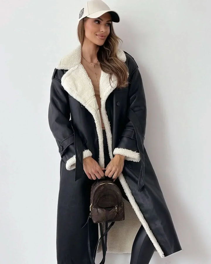 Women's Double-Breasted Chic Understated Trench Coat