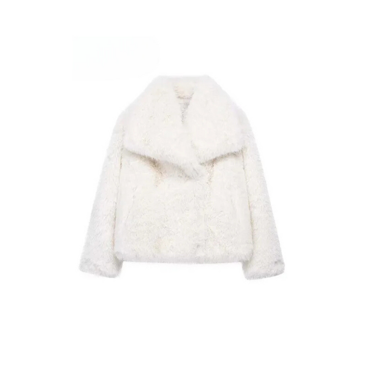 Cappotto elegante da donna avvolgente con revers a lancia