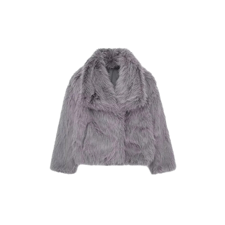 Cappotto elegante da donna avvolgente con revers a lancia
