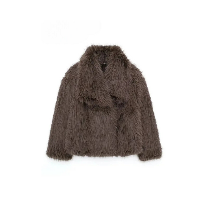 Cappotto elegante da donna avvolgente con revers a lancia